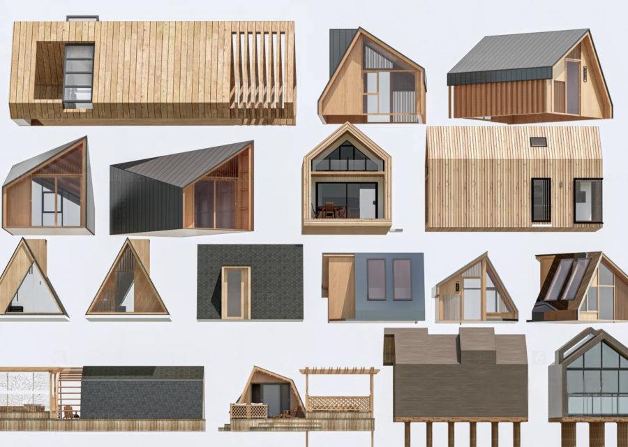 Free 3D Wooden House Models